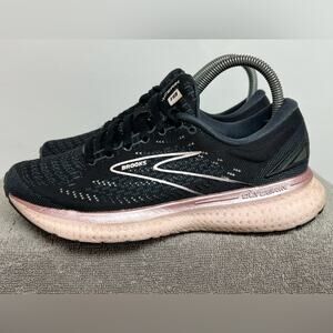 Brooks Glycerin 19 Women's Size 7 B Black Pink Athletic Running Trainer Sneakers